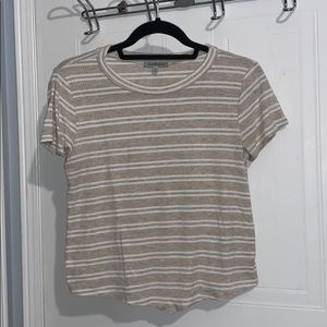 White and beige striped T-shirt!